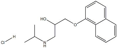 [2-hydroxy-3-(naphthalen-1-yloxy)propyl](propan-2-yl)amine hydrochloride Struktur