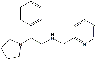 [2-phenyl-2-(pyrrolidin-1-yl)ethyl](pyridin-2-ylmethyl)amine Struktur