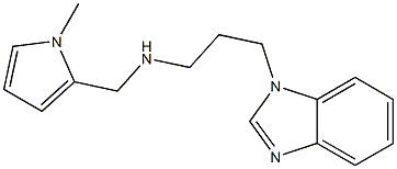 [3-(1H-1,3-benzodiazol-1-yl)propyl][(1-methyl-1H-pyrrol-2-yl)methyl]amine Struktur