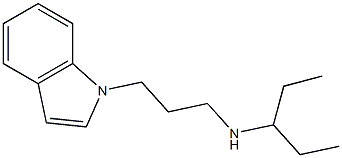 [3-(1H-indol-1-yl)propyl](pentan-3-yl)amine Struktur