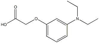 [3-(diethylamino)phenoxy]acetic acid Struktur