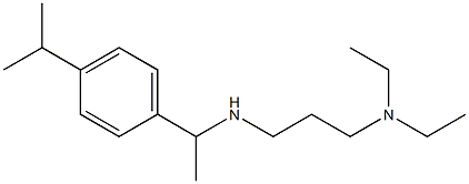 [3-(diethylamino)propyl]({1-[4-(propan-2-yl)phenyl]ethyl})amine Struktur