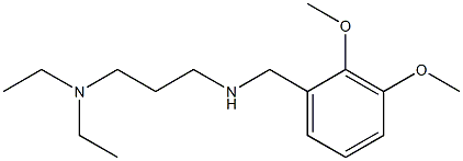 [3-(diethylamino)propyl][(2,3-dimethoxyphenyl)methyl]amine Struktur