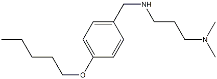 [3-(dimethylamino)propyl]({[4-(pentyloxy)phenyl]methyl})amine Struktur