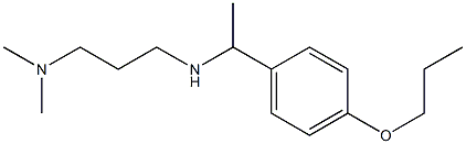 [3-(dimethylamino)propyl][1-(4-propoxyphenyl)ethyl]amine Struktur