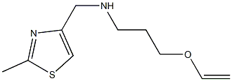 [3-(ethenyloxy)propyl][(2-methyl-1,3-thiazol-4-yl)methyl]amine Struktur