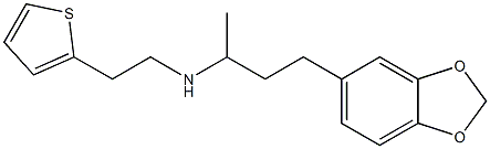 [4-(2H-1,3-benzodioxol-5-yl)butan-2-yl][2-(thiophen-2-yl)ethyl]amine Struktur