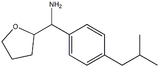 [4-(2-methylpropyl)phenyl](oxolan-2-yl)methanamine Struktur