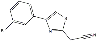 [4-(3-bromophenyl)-1,3-thiazol-2-yl]acetonitrile Struktur