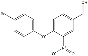 [4-(4-bromophenoxy)-3-nitrophenyl]methanol Struktur