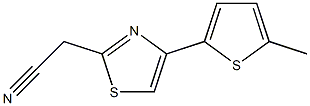 [4-(5-methylthien-2-yl)-1,3-thiazol-2-yl]acetonitrile Struktur