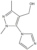 [5-(1H-imidazol-1-yl)-1,3-dimethyl-1H-pyrazol-4-yl]methanol Struktur