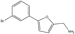 [5-(3-bromophenyl)-2-furyl]methylamine Struktur