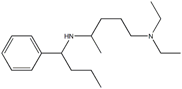 [5-(diethylamino)pentan-2-yl](1-phenylbutyl)amine Struktur