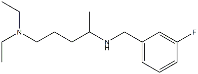 [5-(diethylamino)pentan-2-yl][(3-fluorophenyl)methyl]amine Struktur