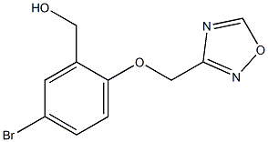 [5-bromo-2-(1,2,4-oxadiazol-3-ylmethoxy)phenyl]methanol Struktur