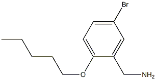 [5-bromo-2-(pentyloxy)phenyl]methanamine Struktur