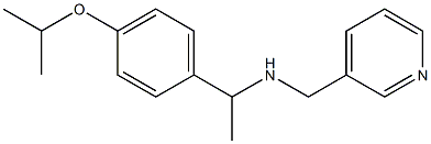 {1-[4-(propan-2-yloxy)phenyl]ethyl}(pyridin-3-ylmethyl)amine Struktur