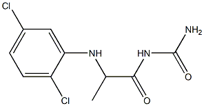 {2-[(2,5-dichlorophenyl)amino]propanoyl}urea Struktur