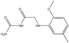 {2-[(2-methoxy-5-methylphenyl)amino]acetyl}urea Struktur