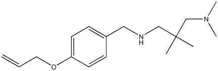 {2-[(dimethylamino)methyl]-2-methylpropyl}({[4-(prop-2-en-1-yloxy)phenyl]methyl})amine Struktur