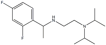 {2-[bis(propan-2-yl)amino]ethyl}[1-(2,4-difluorophenyl)ethyl]amine Struktur