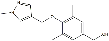 {3,5-dimethyl-4-[(1-methyl-1H-pyrazol-4-yl)methoxy]phenyl}methanol Struktur