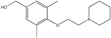 {3,5-dimethyl-4-[2-(piperidin-1-yl)ethoxy]phenyl}methanol Struktur