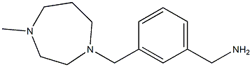 {3-[(4-methyl-1,4-diazepan-1-yl)methyl]phenyl}methanamine Struktur