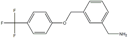 {3-[4-(trifluoromethyl)phenoxymethyl]phenyl}methanamine Struktur