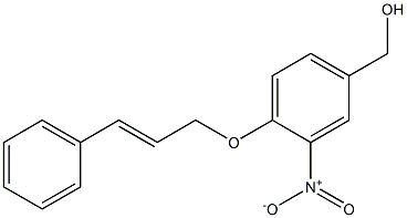 {3-nitro-4-[(3-phenylprop-2-en-1-yl)oxy]phenyl}methanol Struktur