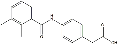 {4-[(2,3-dimethylbenzoyl)amino]phenyl}acetic acid Struktur