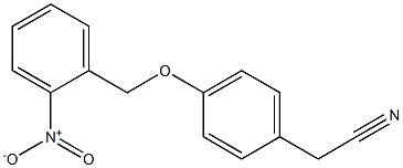 {4-[(2-nitrobenzyl)oxy]phenyl}acetonitrile Struktur