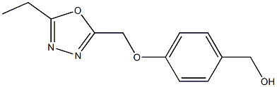 {4-[(5-ethyl-1,3,4-oxadiazol-2-yl)methoxy]phenyl}methanol Struktur