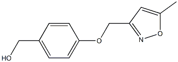 {4-[(5-methyl-1,2-oxazol-3-yl)methoxy]phenyl}methanol Struktur