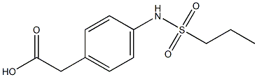 {4-[(propylsulfonyl)amino]phenyl}acetic acid Struktur