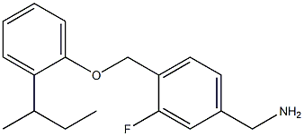 {4-[2-(butan-2-yl)phenoxymethyl]-3-fluorophenyl}methanamine Struktur