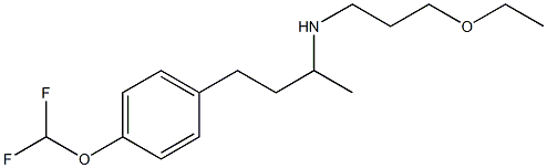 {4-[4-(difluoromethoxy)phenyl]butan-2-yl}(3-ethoxypropyl)amine Struktur