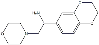 1-(2,3-dihydro-1,4-benzodioxin-6-yl)-2-morpholin-4-ylethanamine Struktur