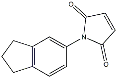 1-(2,3-dihydro-1H-inden-5-yl)-2,5-dihydro-1H-pyrrole-2,5-dione Struktur