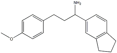 1-(2,3-dihydro-1H-inden-5-yl)-3-(4-methoxyphenyl)propan-1-amine Struktur