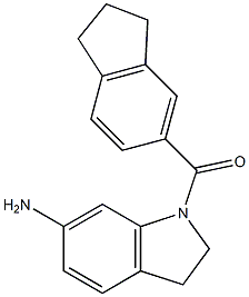 1-(2,3-dihydro-1H-inden-5-ylcarbonyl)-2,3-dihydro-1H-indol-6-amine Struktur