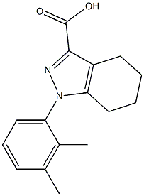 1-(2,3-dimethylphenyl)-4,5,6,7-tetrahydro-1H-indazole-3-carboxylic acid Struktur