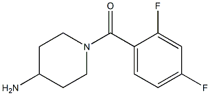 1-(2,4-difluorobenzoyl)piperidin-4-amine Struktur