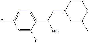 1-(2,4-difluorophenyl)-2-(2-methylmorpholin-4-yl)ethanamine Struktur