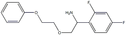 1-(2,4-difluorophenyl)-2-(2-phenoxyethoxy)ethan-1-amine Struktur