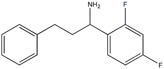 1-(2,4-difluorophenyl)-3-phenylpropan-1-amine Struktur