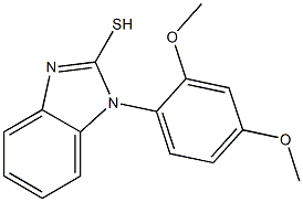 1-(2,4-dimethoxyphenyl)-1H-1,3-benzodiazole-2-thiol Struktur