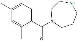 1-(2,4-dimethylbenzoyl)-1,4-diazepane Struktur