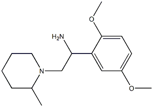 1-(2,5-dimethoxyphenyl)-2-(2-methylpiperidin-1-yl)ethanamine Struktur